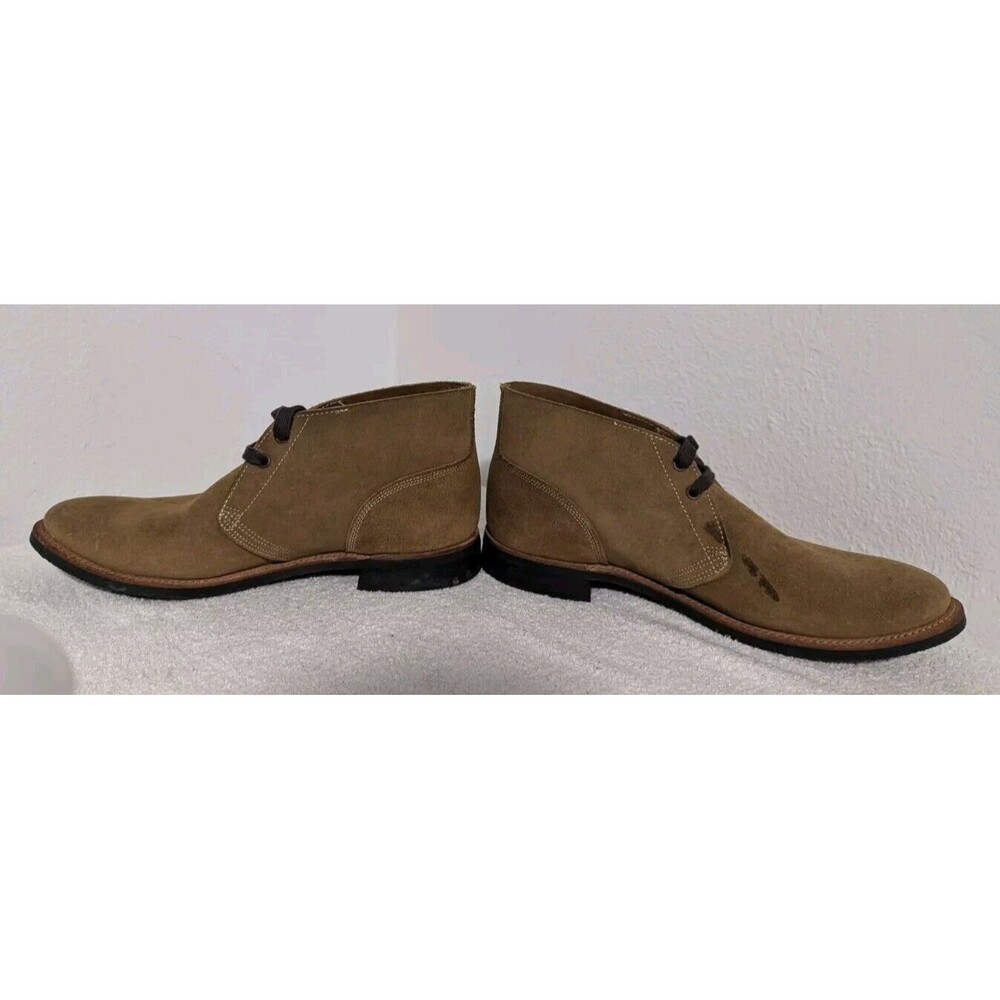 Double RL RRL Ralph Lauren Tan Rough Out Leather Powell Chukka Boots 11.5 D USA - Picture 4 of 13